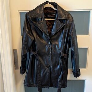 Brown Leather Jacket with Removable Quilted Lining